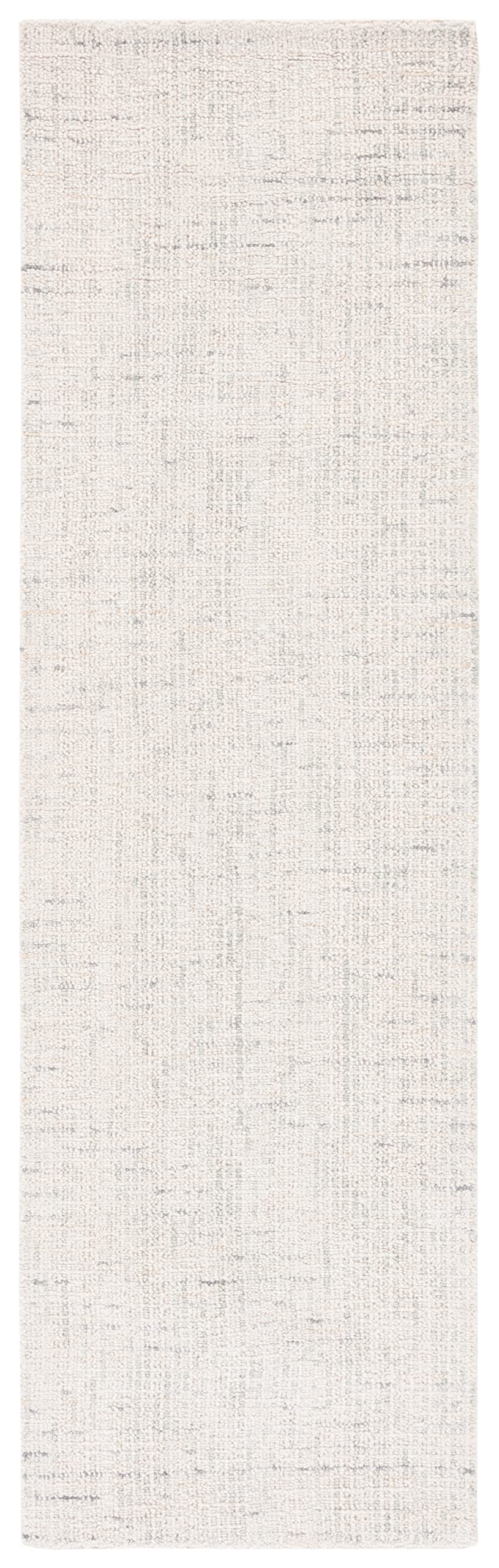 Safavieh Abstract Collection Runner Rug - 2'3'' X 14', Ivory & Light Grey, Handmade Wool, Ideal For High Traffic Areas In Living